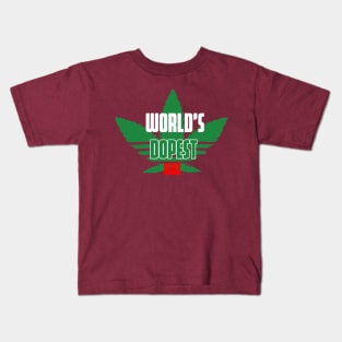 WORLD'S DOPEST DAD Kids T-Shirt